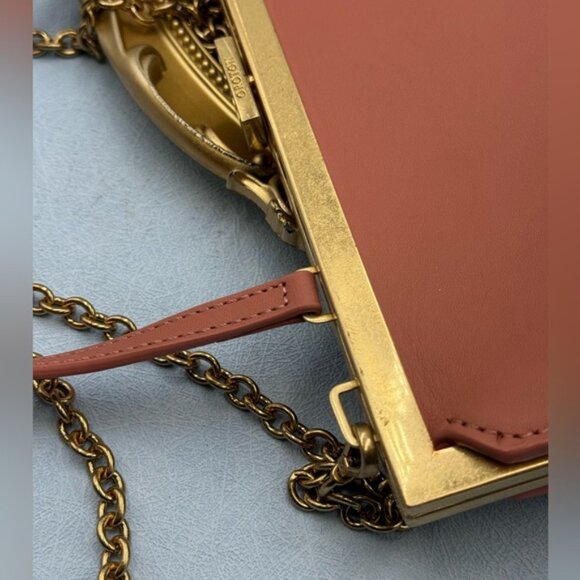 🆕 OROTON 🧿 NWOT Icon Frame Clutch, Rosewood Pink - Picture 16 of 16